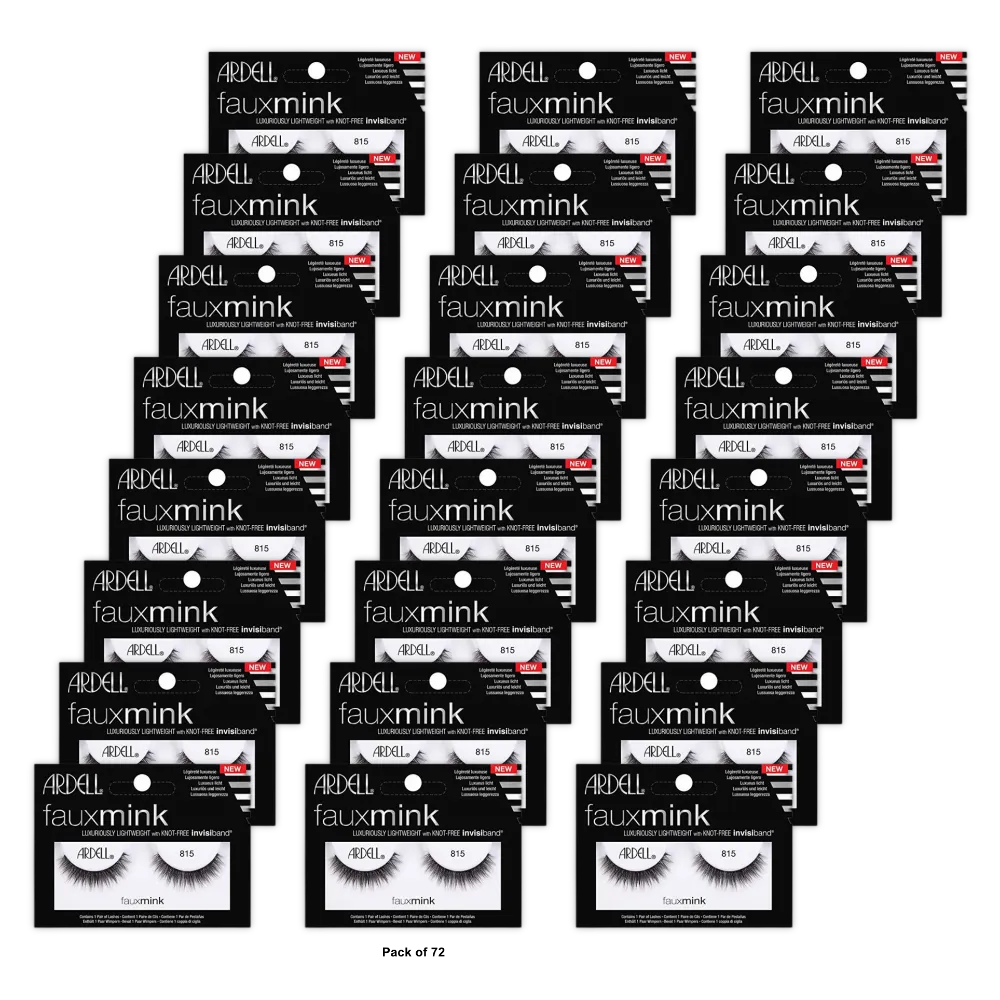 Ardell Faux Mink False Eyelashes #815 0.45Oz (Pack of 72)