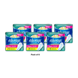 Always Ultra Thin Size 1 Regular Pads With Wings Unscented 46 Count image may vary 8oz (Pack of 6)