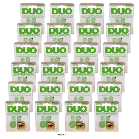 Duo Brush On Striplash Adhesive With Vitamins A C And E Clear 0.18Oz (Pack Of 36)