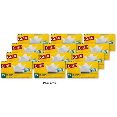 Glad Tall Kitchen Bag  8.25Oz(Pack of 12)