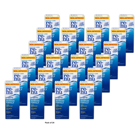 Renu Multi Purpose Contact Lens Cleaner Solution 12Oz (Pack of 24)