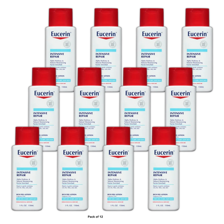 Eucerin Moisturizing Lotion Intensive Repair Lotion for Very Dry Skin 5Oz (Pack of 12)