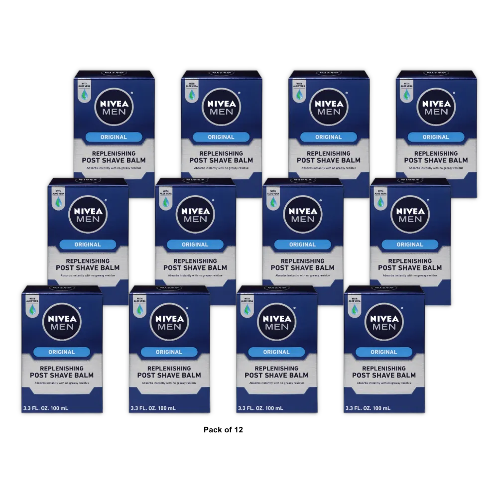 Nivea Men Maximum Hydration Moisturizing Post Shave Balm 3.3Oz (Pack of 12)