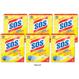 S.O.S Steel Wool Soap Scrubber Sponge Pads 2.88oz (Pack of 6)