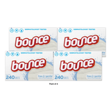 Bounce Free &amp; Gentle Dryer Sheets 240 Count 22.2 Oz(Pack of 4)