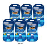 BIC EasyRinse Anti-Clogging Men's Disposable Razors with 4 Blades - 2 Ct 1.94oz