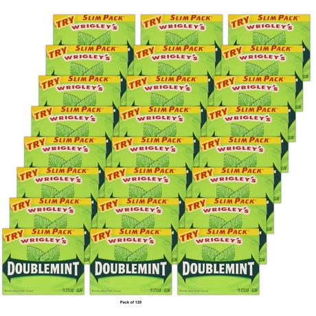 Wrigleys Doublemint Chewing Gum 2Oz (Pack of 120)