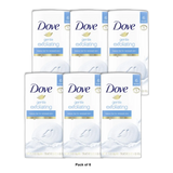 Dove Gentle Exfoliating Moisturizing Cream Bars 3.17 oz 6 Ea (Pack of 6)