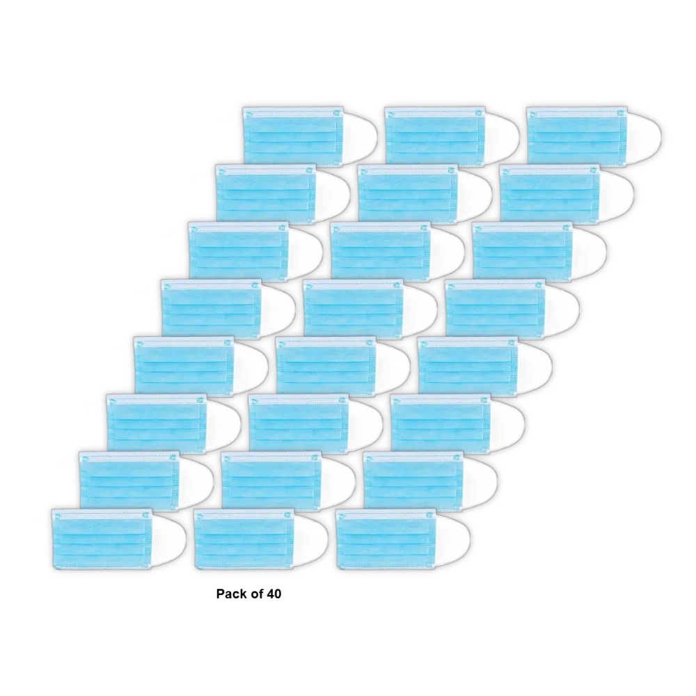 GC 3-PLY YOUTH FACE MASKS 50 COUNT (PACK OF 40)