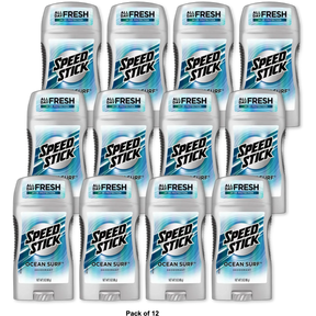 Speed Stick Clear Deodorant Ocean Surf 3Oz (Pack of 12)