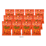 Reese's Pieces Peanut Butter in a Crunchy Shell Candy, Bag 4.8 oz (Pack of 12)