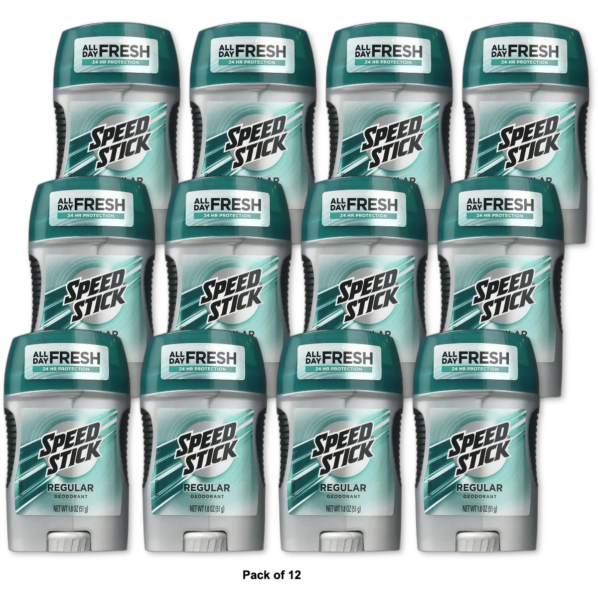 Speed Stick Deodorant By Mennen Regular 24Hr Freshness1.8Oz (Pack of 12)