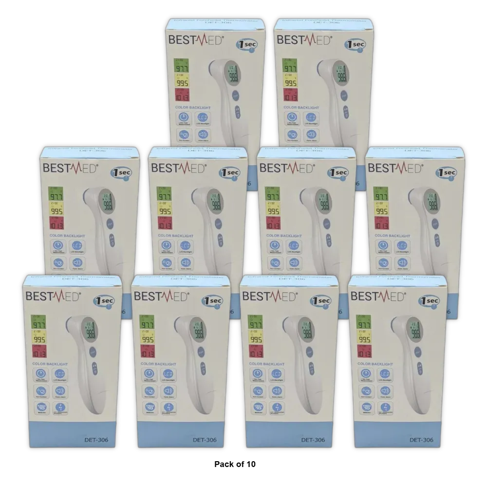 Infrared Thermometer DET-306 2.96 Oz(Pack of 10)