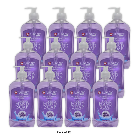 Luxury Hygiene Antibacterial & Protect Liquid Hand Soap 16.9 oz (Pack of 12)