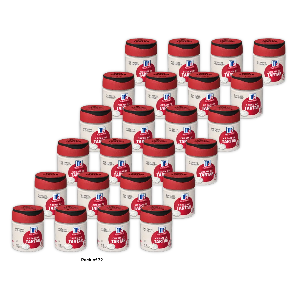 McCormick Cream Of Tartar 1.5 Ounce (Pack of 72)