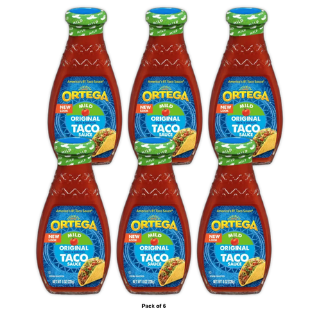 Ortega Taco Sauce Medium 8 oz (Pack of 6)