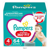 Pampers Cruisers 360 Diapers, Super Pack Size 4 67.2oz (Pack of 1)