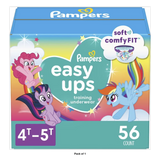 Pampers Easy Ups Girl Training Pants Super Pack, Size 4T-5T, 56 Ct 65.12oz (Pack of 1)