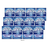 Tampax Pearl Tampons Light Absorbency With Leakguard Braid Unscented 18Count 3.53oz (Pack of 12)