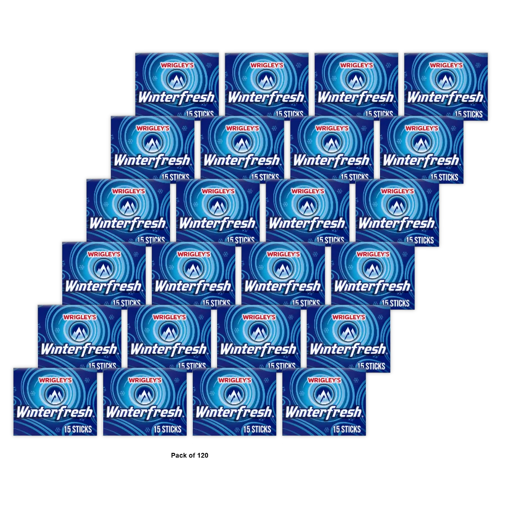 Wrigley'S Winterfresh 15 Stick Gum 12X10 0.11Oz (Pack Of 120)