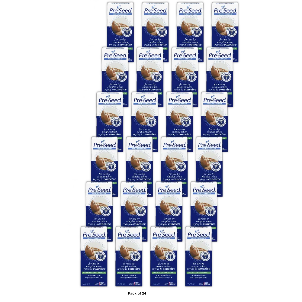 PreSeed Fertility Friendly Lubricant For Couples Trying to Conceive 1.4Oz (Pack of 24)