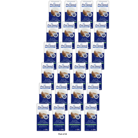 PreSeed Fertility Friendly Lubricant For Couples Trying to Conceive 1.4Oz (Pack of 24)