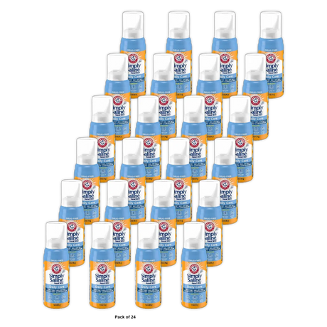Simply Saline Sterile Saline Nasal Mist For Nasal Relief 1.6Oz (Pack of 24)
