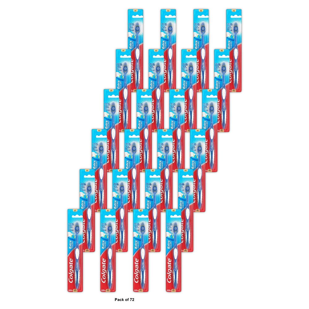 Colgate Extra Clean Full Head ToothBrush Soft 2.496oz (Pack of 72)