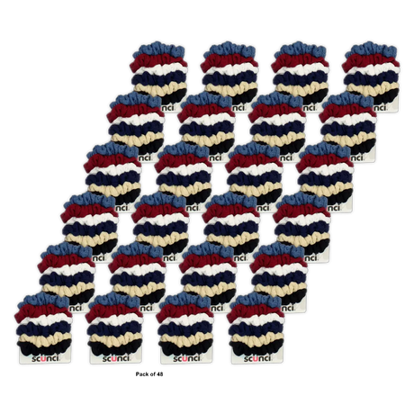 Scunci Effortless Beauty Mini Waffle Twisters 0.8Oz (Pack of 48)
