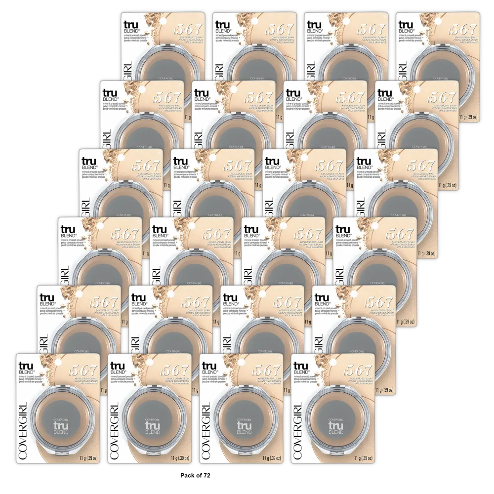 Cover Girl Trublend Pressed Powder Translucent Light #21 0.39Oz (Pack of 72)