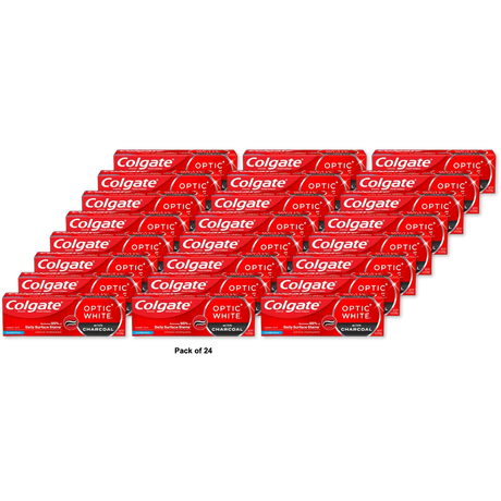 Colgate Optic White with Charcoal Cool Mint Toothpaste 4.2Oz (Pack of 24)
