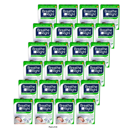 Breathe Right Extra Strength Clear Nasal Strips0.71oz (Pack of 24)