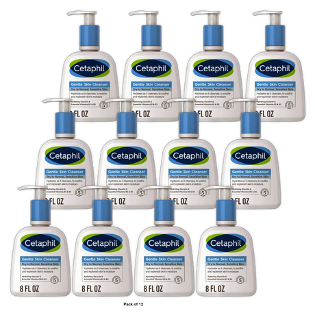 Cetaphil Gentle Cleanser-Dry to Normal Skin 8.0Oz (Pack of 12)