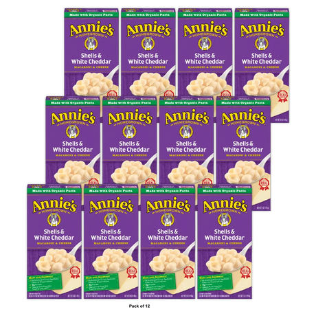Annies Shells And White Cheddar Macaroni And Cheese 6Oz (Pack of 12)