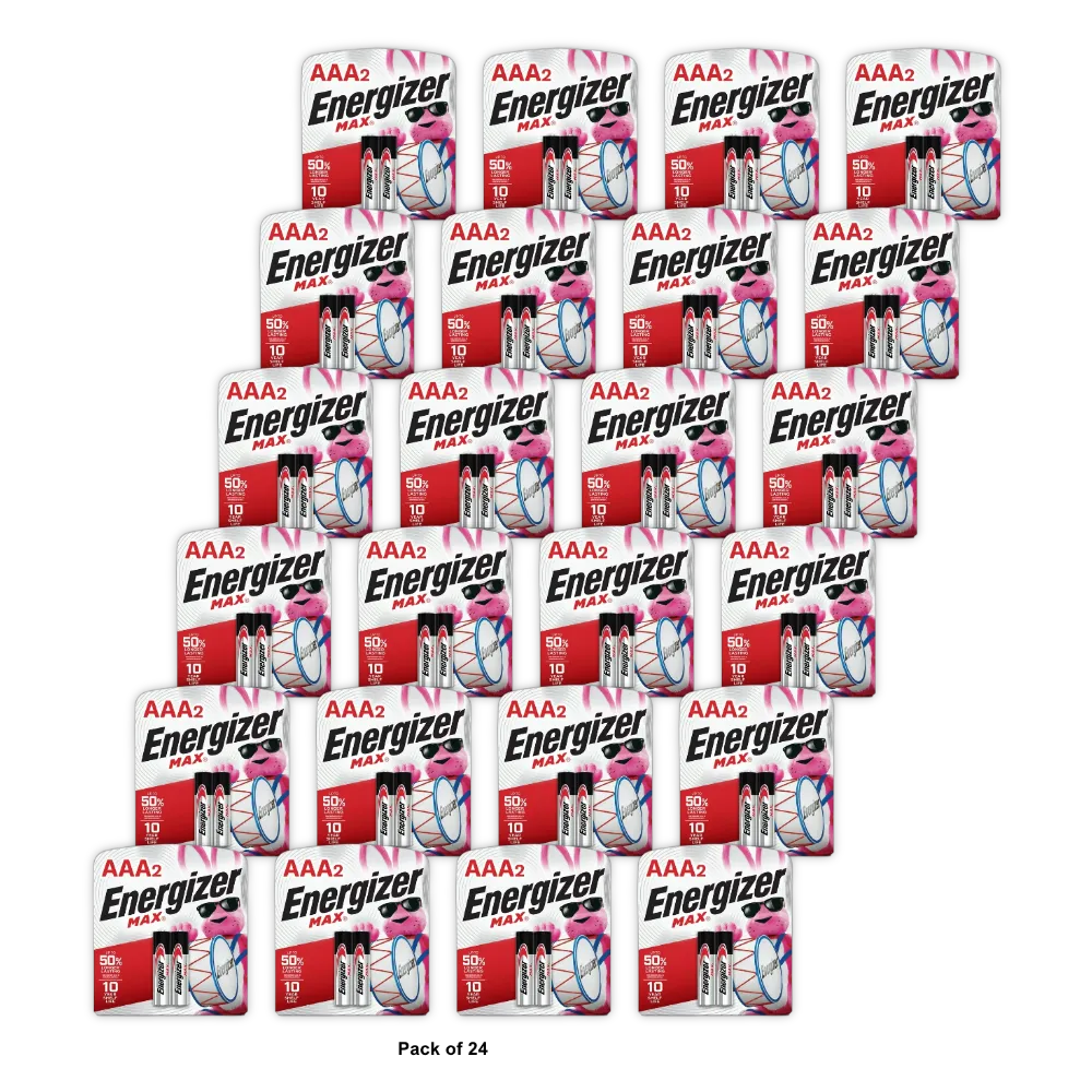 Energizer Alkaline Batteries E92Bp Size: Aaa 2 Each 1.6oz (Pack of 24)