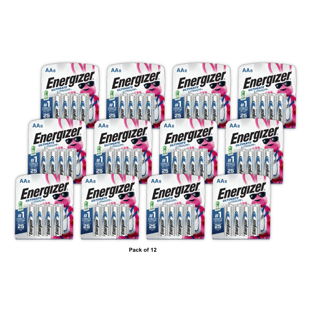 Energizer Ultimate Lithium AA Batteries 4.5Oz (Pack of 12)