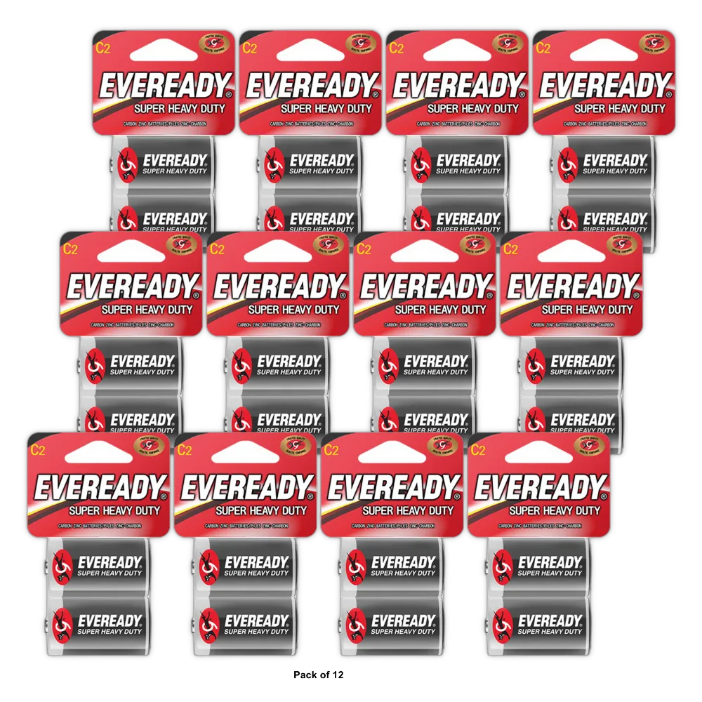 Eveready 1235Sw C2 Heavy Duty Batteries 7.2Oz (Pack of 12)