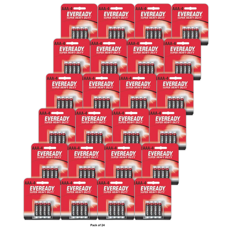 Eveready Super Heavy Duty 1212Sw Aaa 4 Batteries (Pack Of 24)