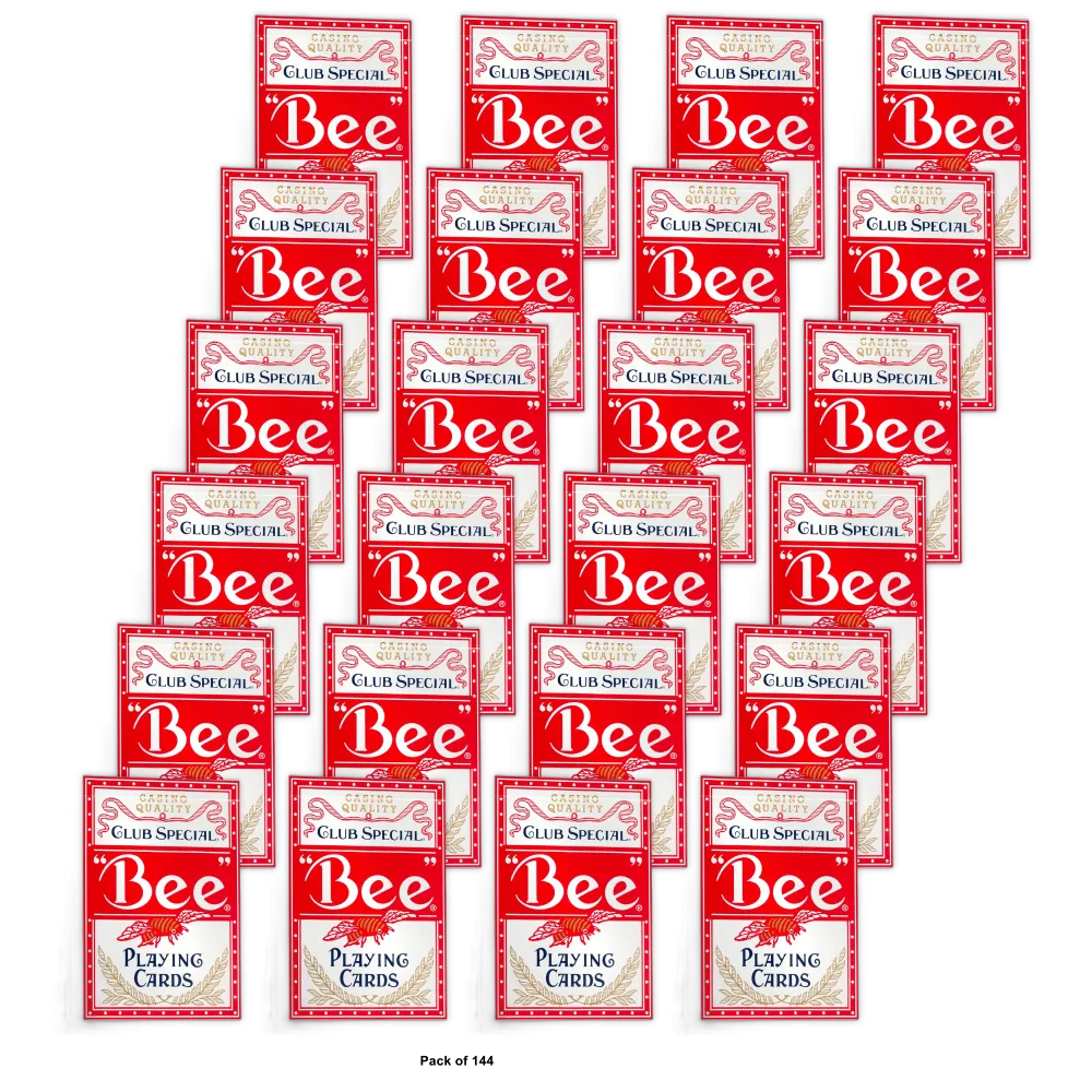 Bee Poker Size Club Special Premium Playing Cards 3.52Oz (Pack of 144)