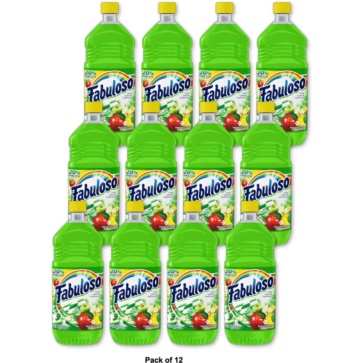 Fabuloso All Purpose Cleaner Passion Fruit 33.8Oz (Pack of 12)