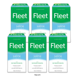 Fleet Enema Ready To Use Saline Laxative Regular 4.5Oz (Pack of 6)