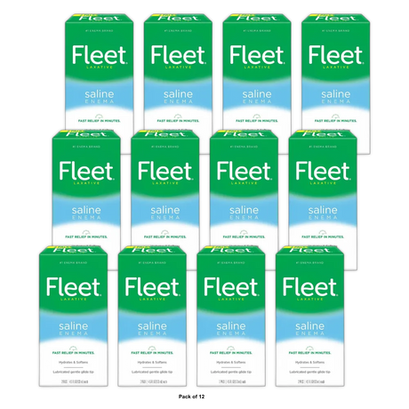 Fleet Laxative Saline Enema 9Oz (Pack of 12)