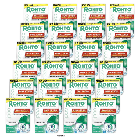 Rohto Lubricant Eye Drops Redness Relief Cooling 0.4Oz (Pack Of 24)