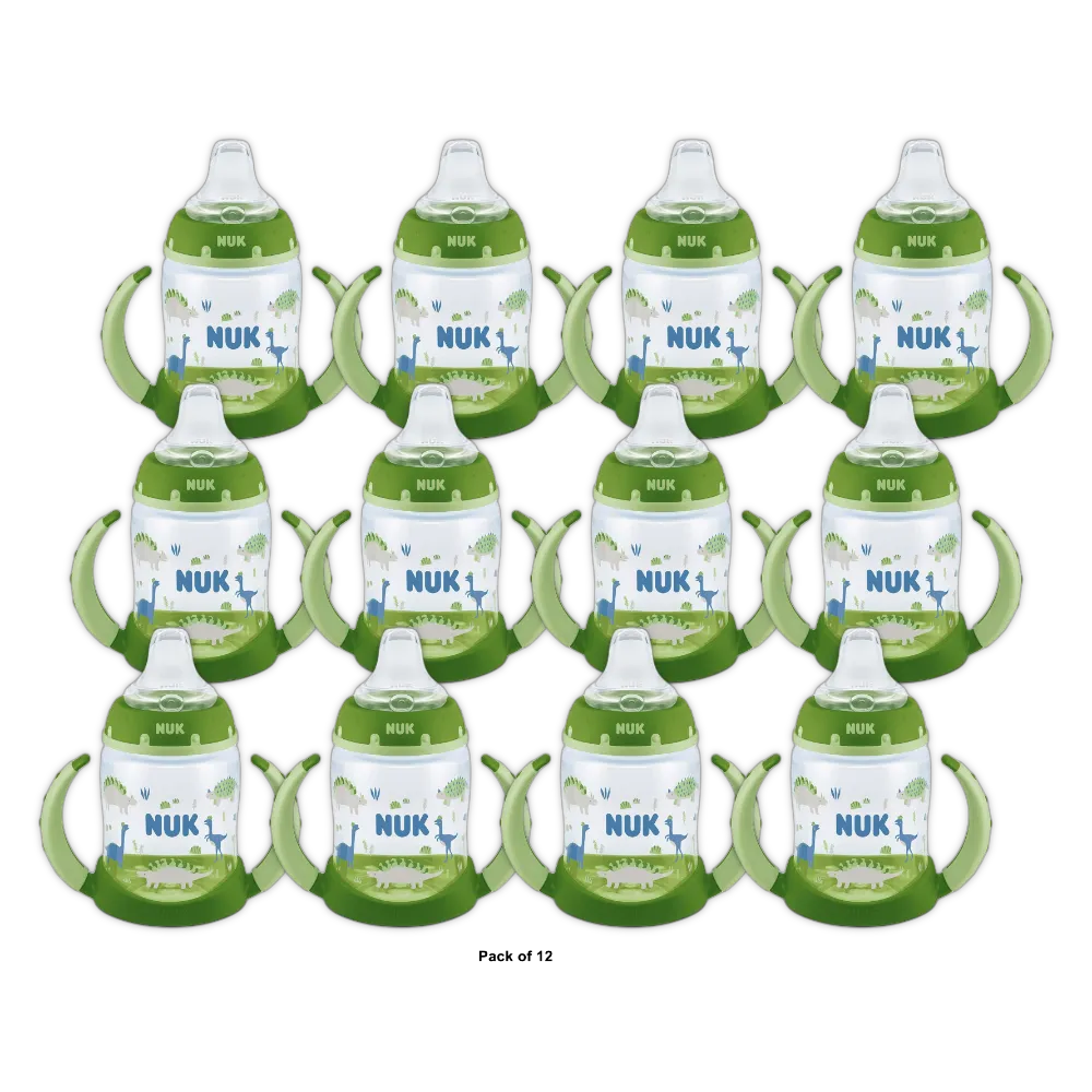 Nuk Learner Cup 6 Plus Months Silicone Assorted Colors 2.65Oz (Pack of 12)