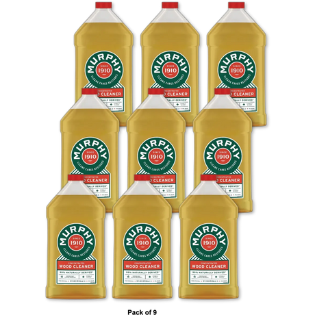 Murphy Original Formula Oil Soap Liquid Wood Cleaner Concentrated 32Oz (Pack of 9)
