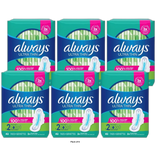 Always Ultra Thin Pads Size 2 Long Absorbency Unscented With Wings 8.6Oz (Pack of 6)
