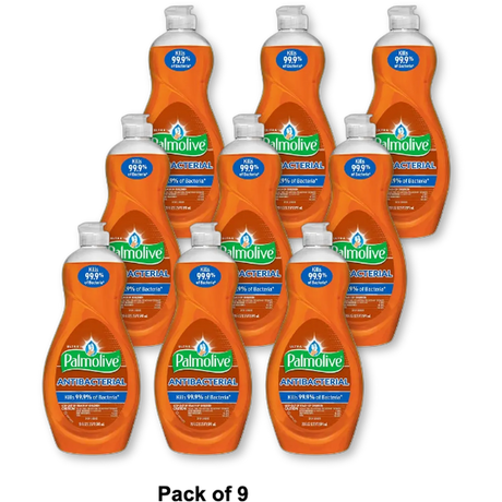 Palmolive Ultra Antibacterial Dishwashing Liquid Soap 20Oz (Pack of 9)