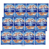 Tampax Pearl Tampons With Plastic Applicator Super Plus Absorbency Unscented 18Ea 4.66Oz (Pack of 12)
