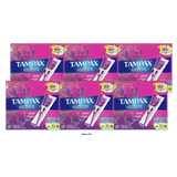 Tampax Radiant Tampons Light Absorbency Regular Unscented 6.3Oz (Pack of 6)