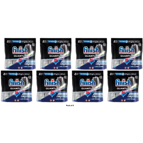 Finish Quantum Ultimate Clean And Shine Dishwasher Detergent Tablets 33.12oz (Pack of 8)